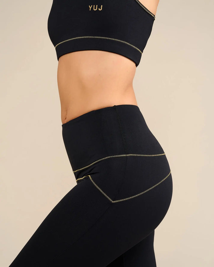 Yuj Paris Legging De Yoga Noir/gold MULADHARA - YUJ Paris