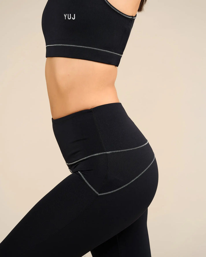 Yuj Paris Legging De Yoga Noir/silver MULADHARA - YUJ Paris