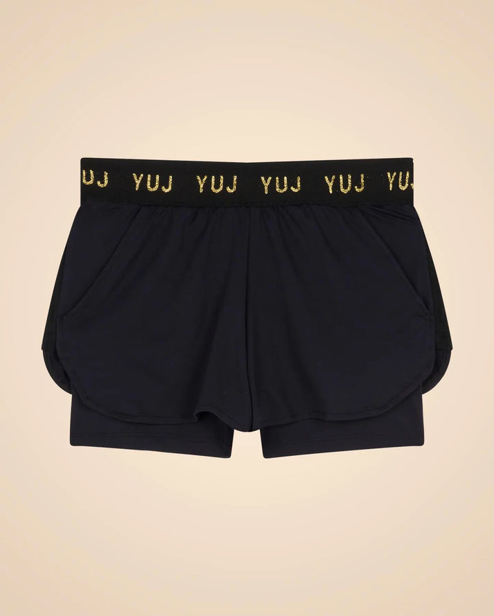 Yuj Paris Short Noir 2-en-1 Avec Shorty Intégré MOOVE