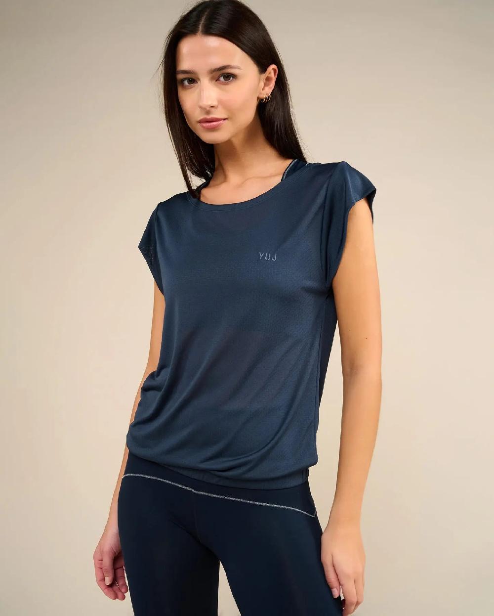 yuj paris T-shirt de yoga ash blue SOFTEE - YUJ Paris