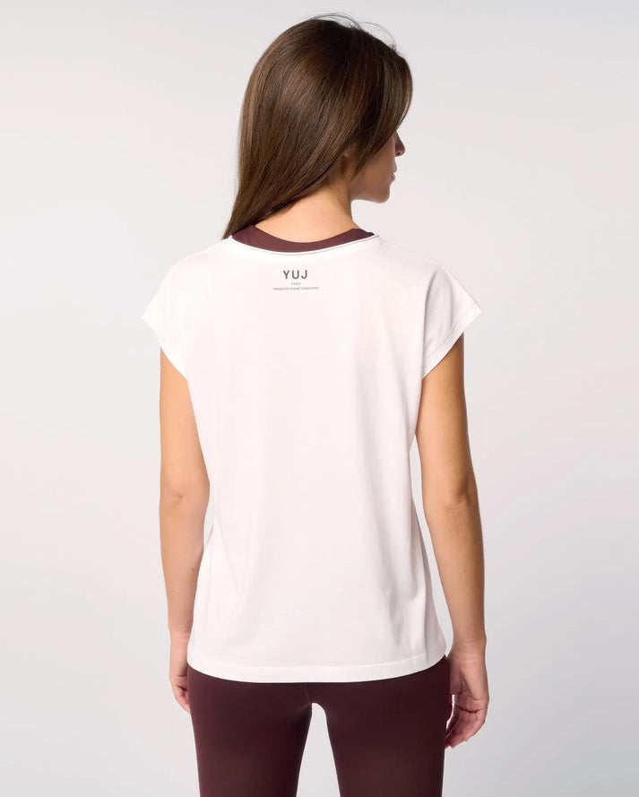 Yuj Paris T-shirt En Coton Blanc "VOULEZ-VOUS ?" - YUJ Paris