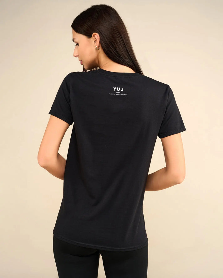 Yuj Paris T-shirt En Coton Noir STRONG WOMEN - YUJ Paris