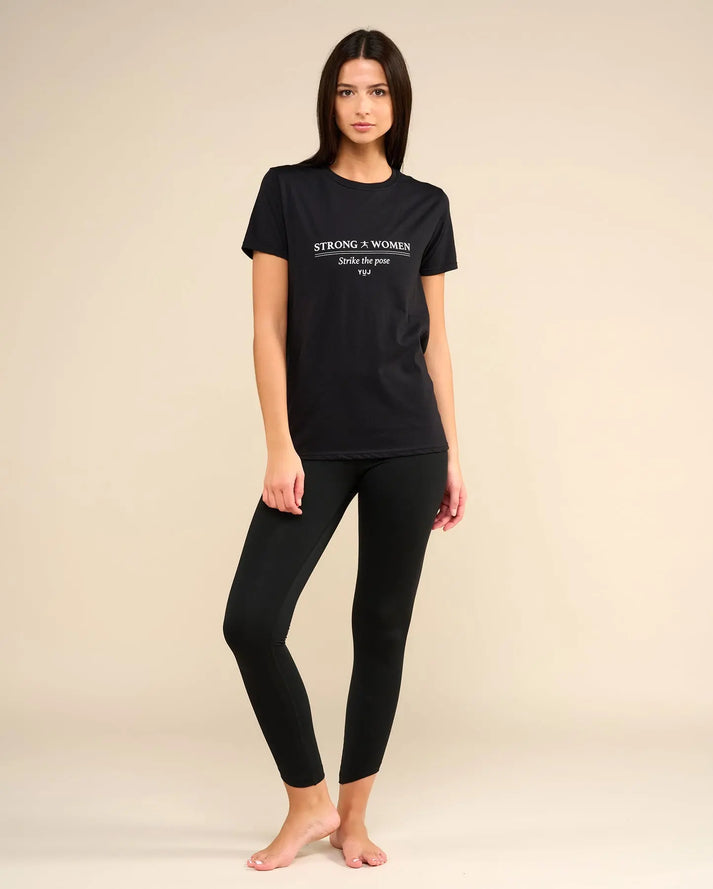 Yuj Paris T-shirt En Coton Noir STRONG WOMEN - YUJ Paris