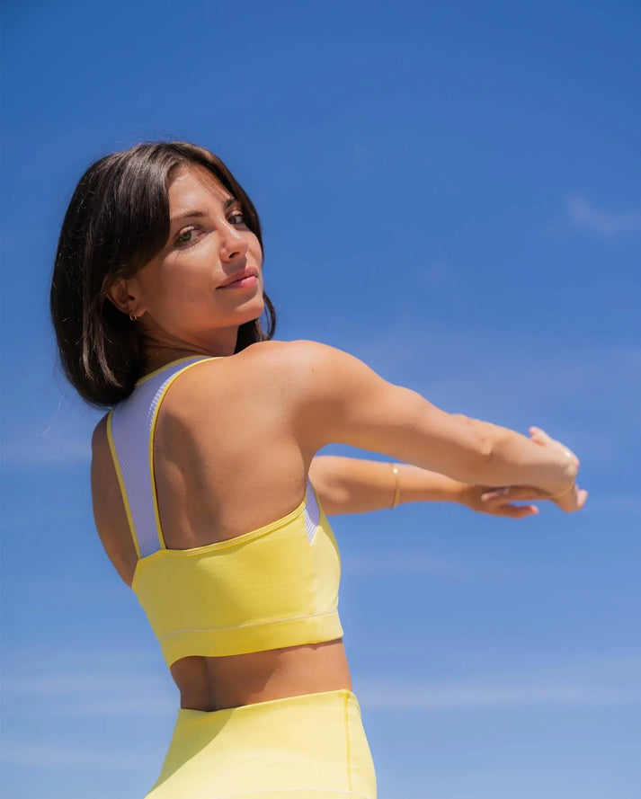 Yuj Paris Brassière De Yoga Jaune LIGHT - YUJ Paris