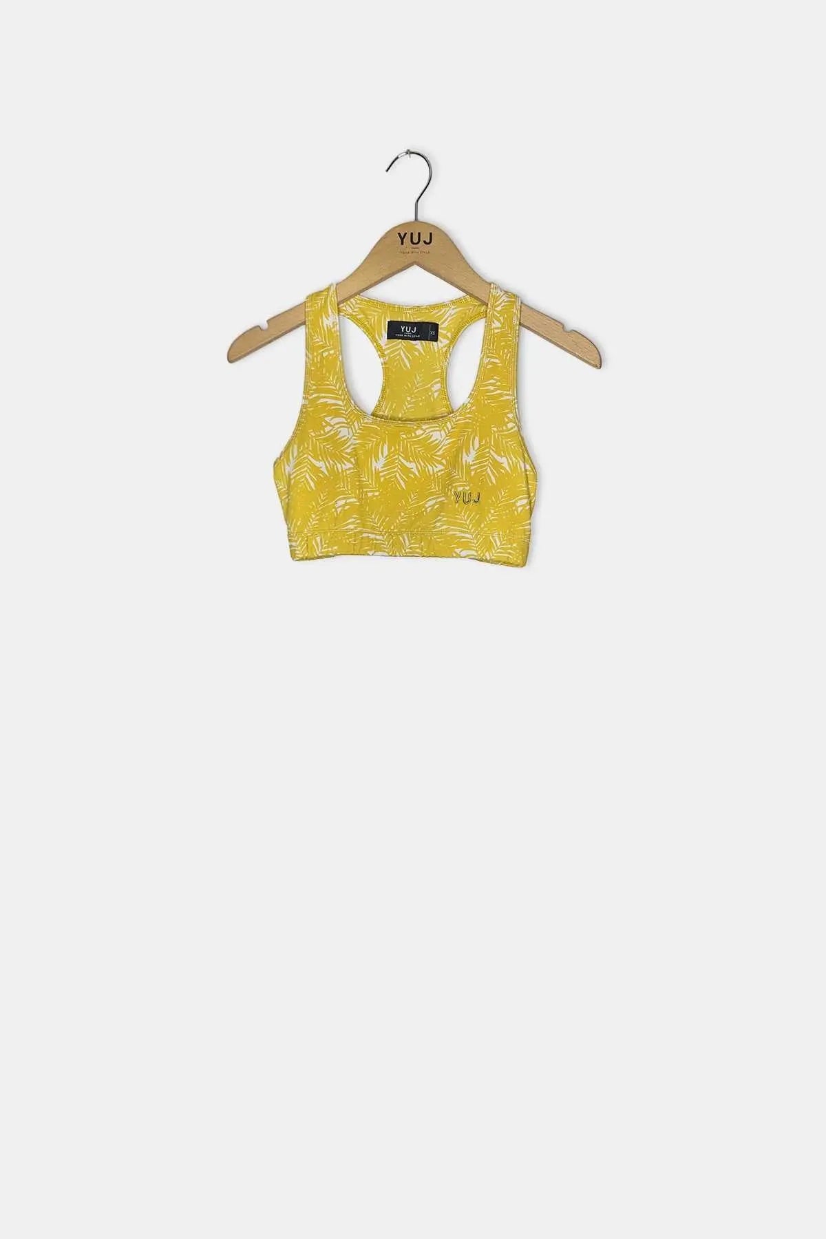 yuj paris # Brassière PALM JAUNE // Taille XS