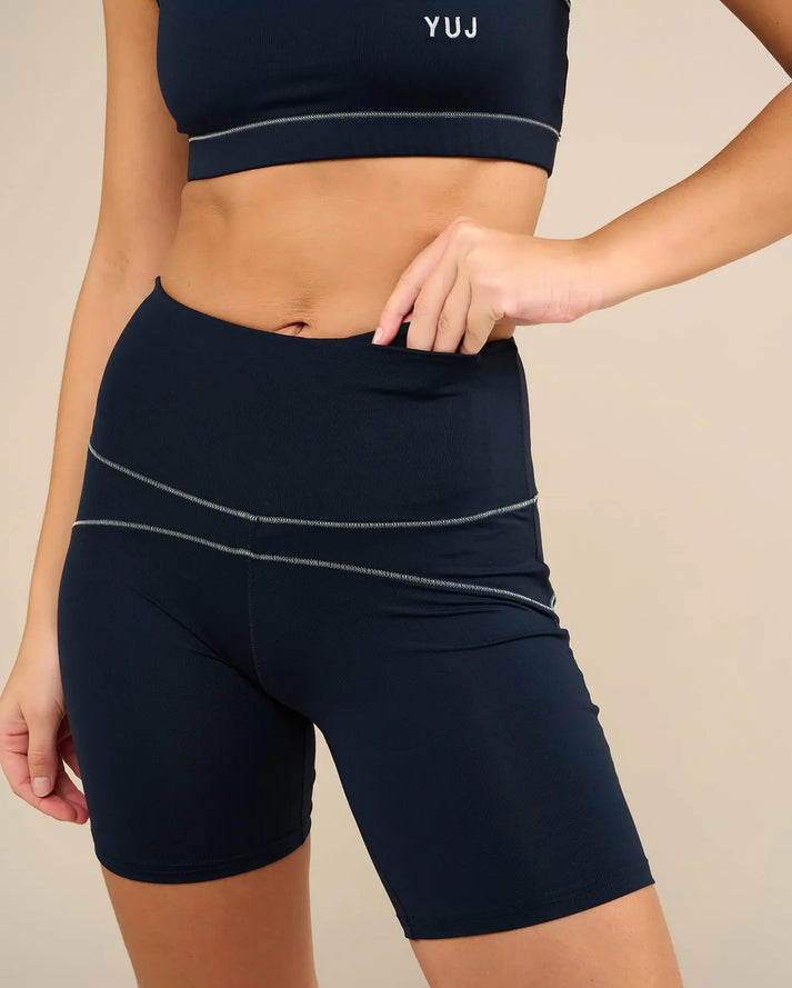 Yuj Paris Short De Yoga Navy MULADHARA - YUJ Paris