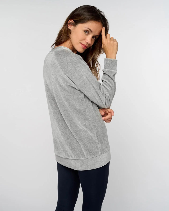 Yuj Paris Sweat Gris Chiné VELVET