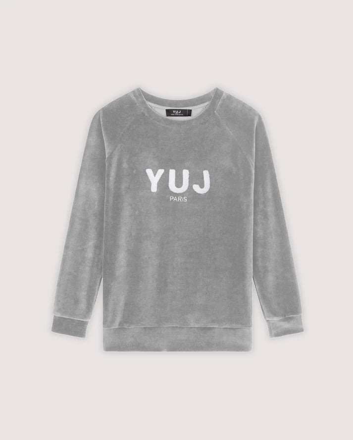 Yuj Paris Sweat Gris Chiné VELVET
