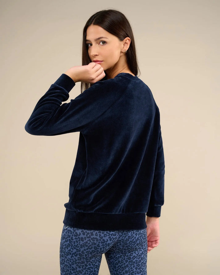 Yuj Paris Sweat Navy OMM VELVET - YUJ Paris