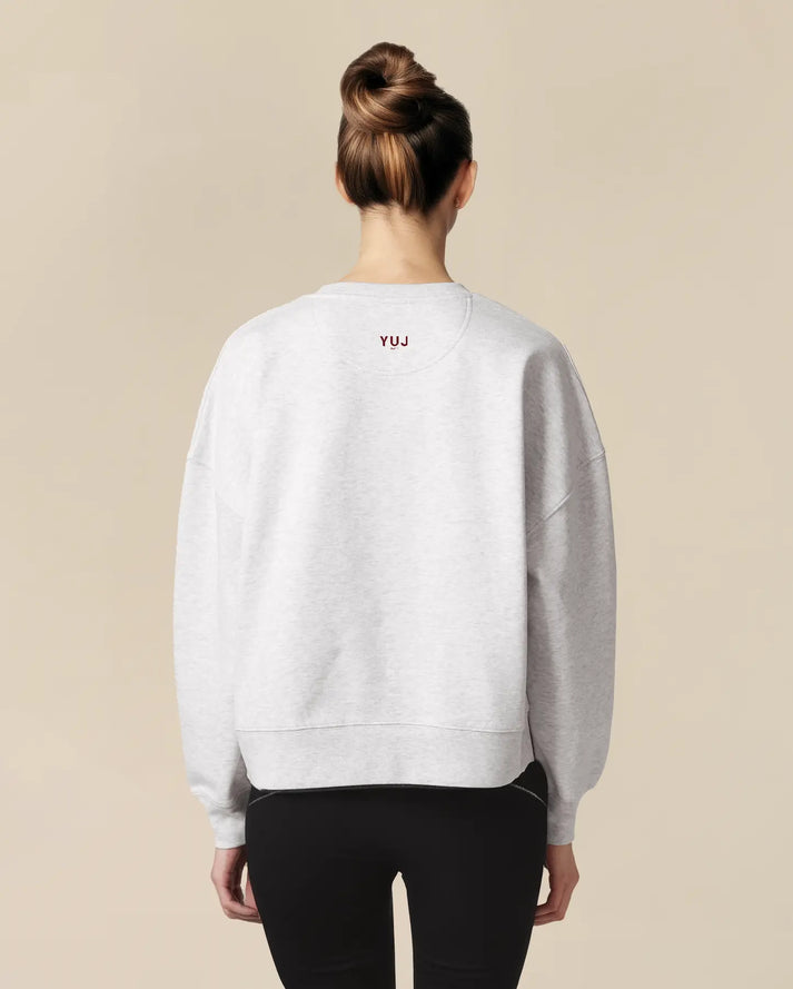 Yuj Paris Sweat Unisexe Gris Chiné UNIVERSITY
