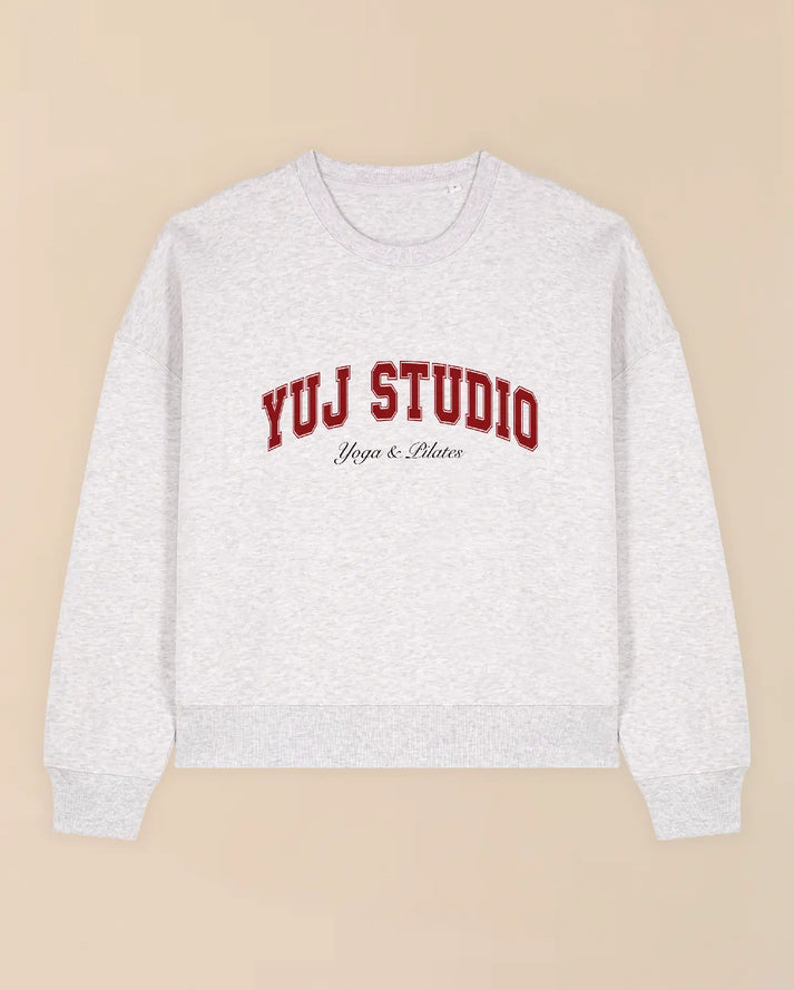 Yuj Paris Sweat Unisexe Gris Chiné UNIVERSITY