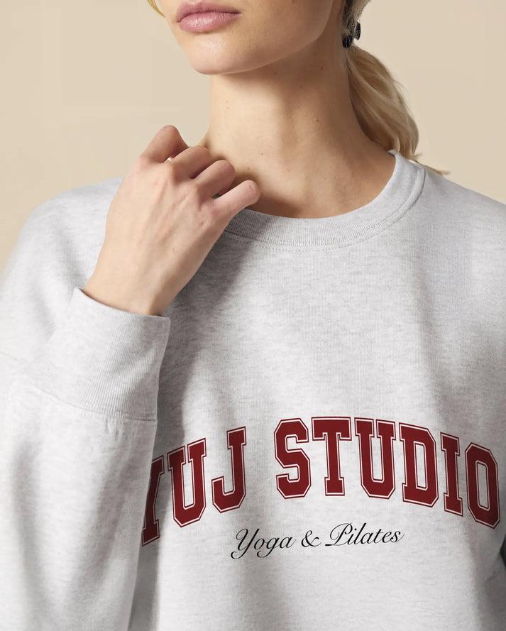 Yuj Paris Sweat Unisexe Gris Chiné UNIVERSITY