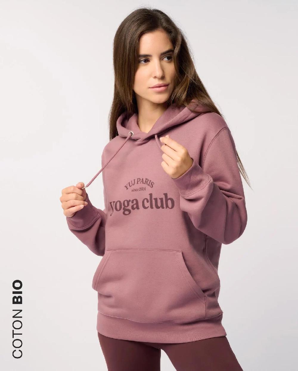yuj paris Sweat YOGA CLUB burgundy - YUJ Paris Store