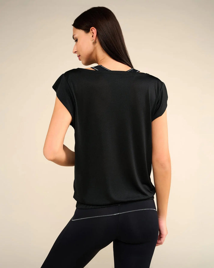 Yuj Paris T-shirt De Yoga Noir SOFTEE - YUJ Paris