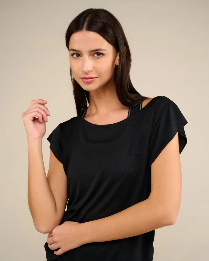 Yuj Paris T-shirt De Yoga Noir SOFTEE - YUJ Paris