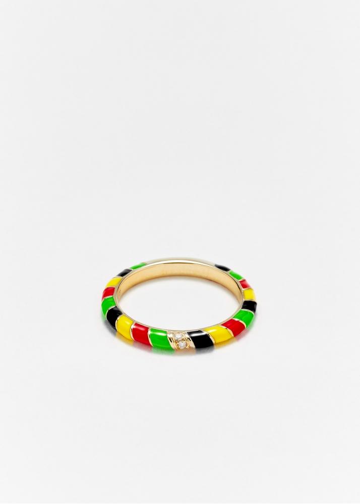 yvonne léon alliance mini torsade email jamaique or jaune