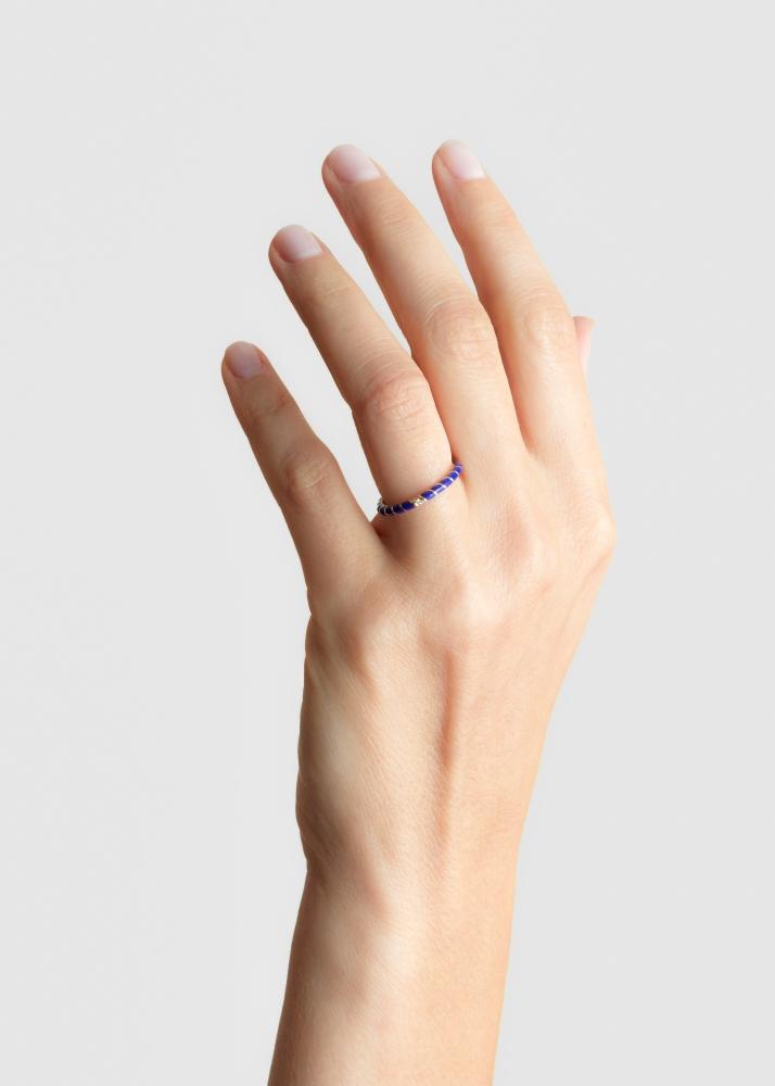 Yvonne Léon Alliance Mini Torsade Email Lapis Or Jaune