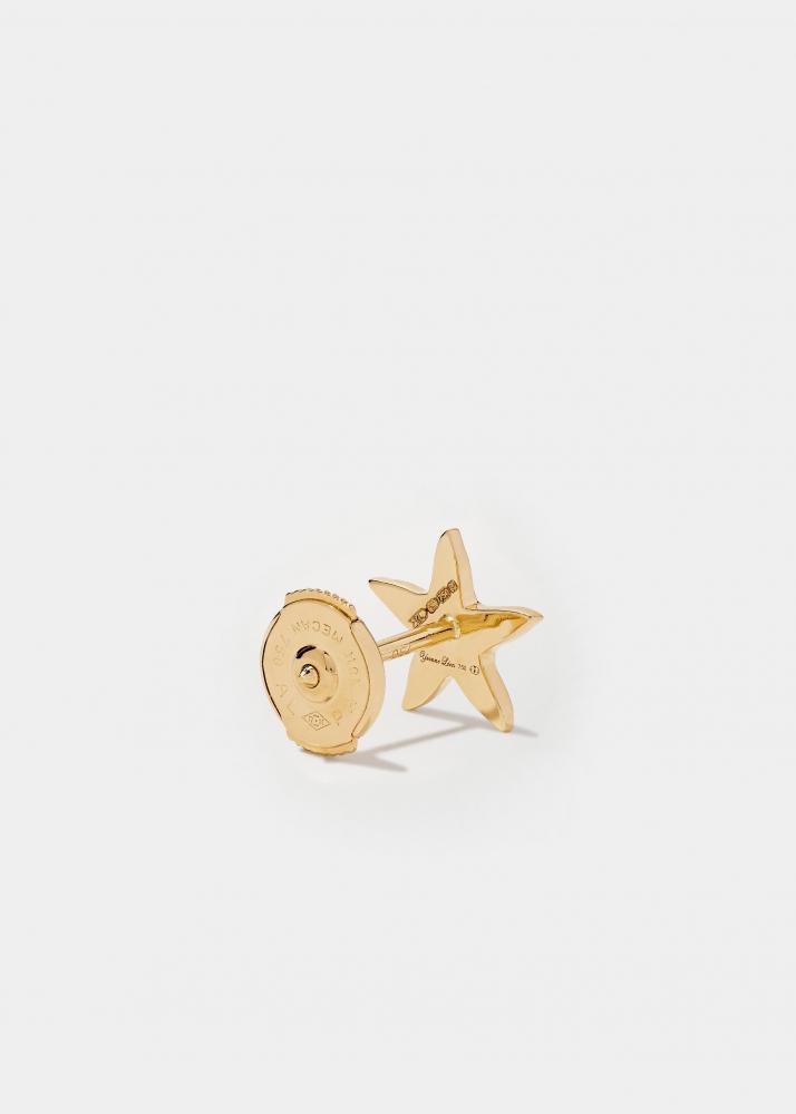 Yvonne Léon Boucle D'oreille Mini étoile De Mer Diamants Or Jaune