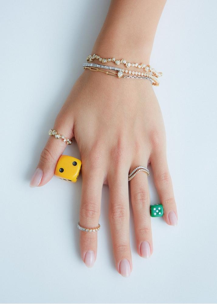 Yvonne Léon Bracelet Solitaire Diamant Poire Gm 2 Ors