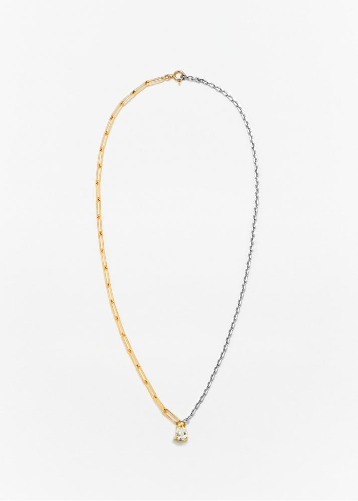 Yvonne Léon Collier Maxi Solitaire Diamant Poire 2 Ors