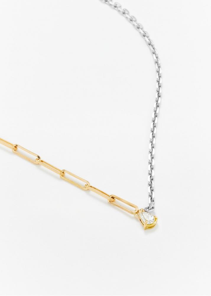 Yvonne Léon Collier Solitaire Diamant Poire Gm 2 Ors