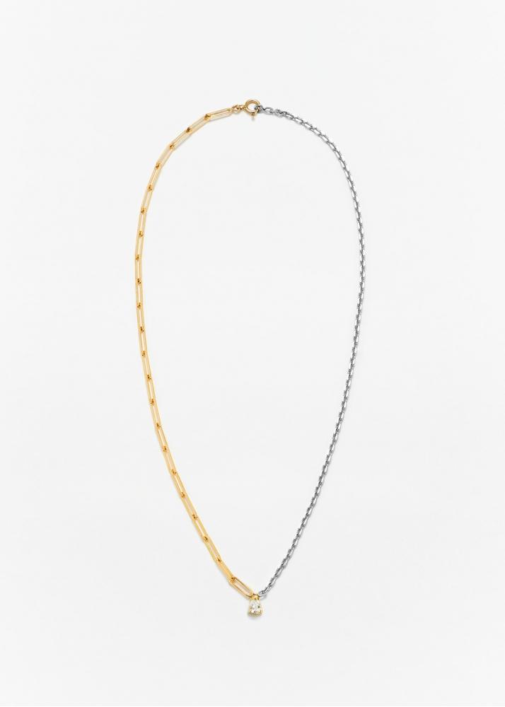Yvonne Léon Collier Solitaire Diamant Poire Gm 2 Ors