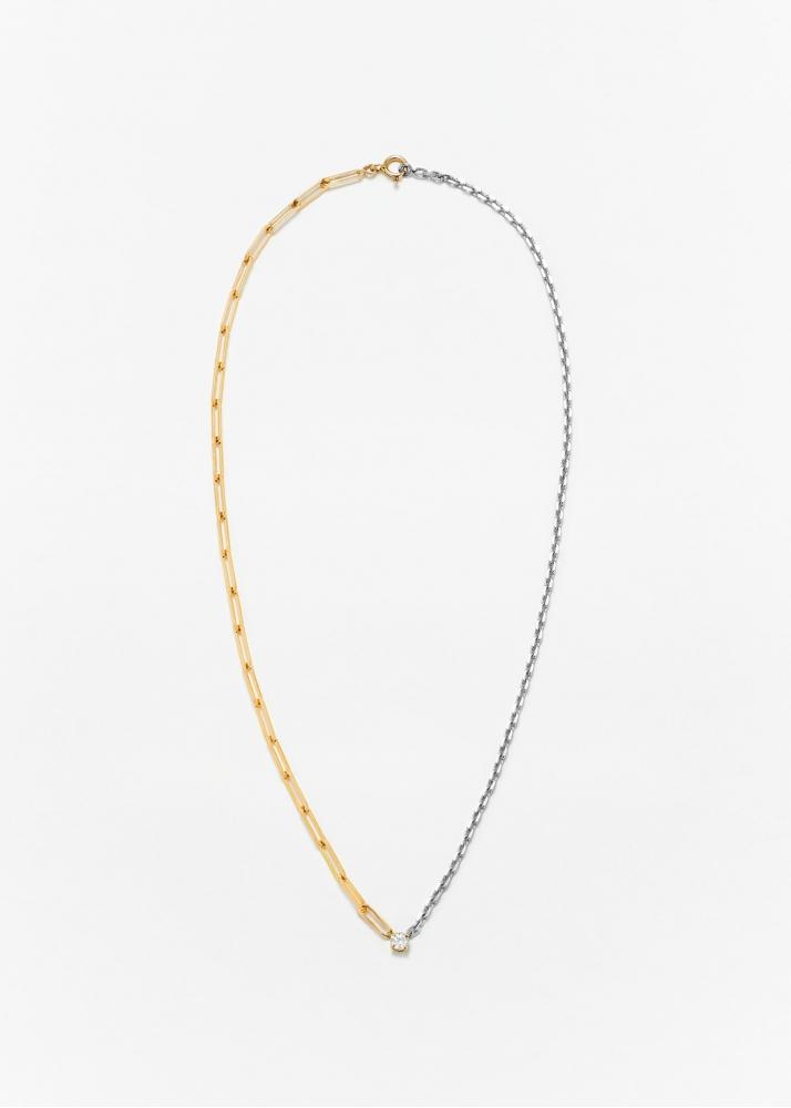 Yvonne Léon Collier Solitaire Diamant Rond Gm 2 Ors