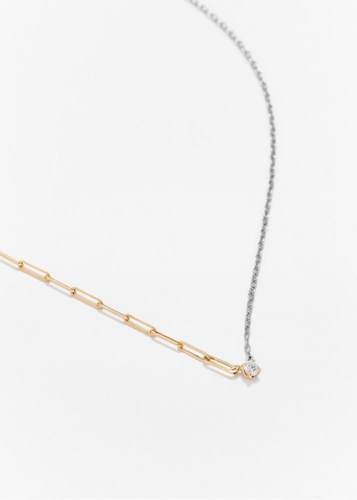 Yvonne Léon Collier Solitaire Diamant Rond Pm 2 Ors