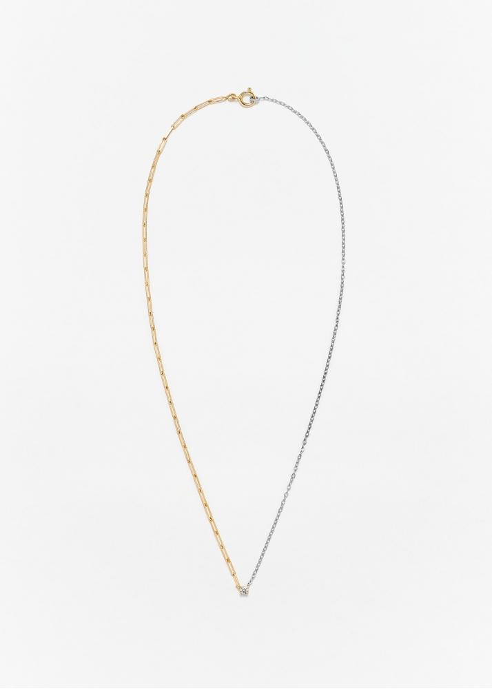 Yvonne Léon Collier Solitaire Diamant Rond Pm 2 Ors