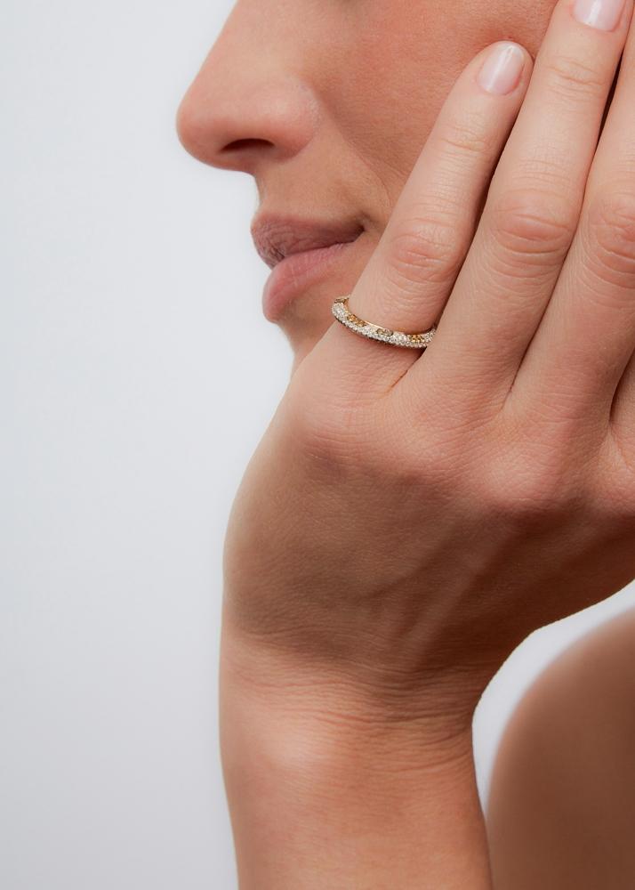 Yvonne Léon Mini Alliance Léopard Diamants Or Jaune