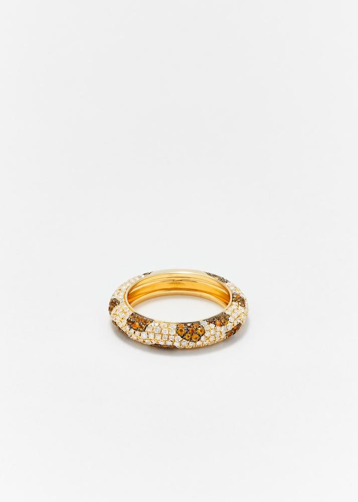 yvonne léon alliance léopard diamants or jaune