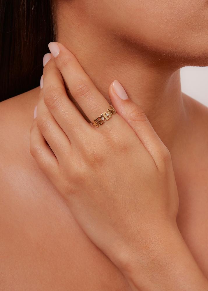 Yvonne Léon Bague Je T'aime Or Jaune