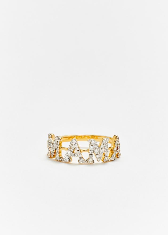 yvonne léon bague mama diamants or jaune