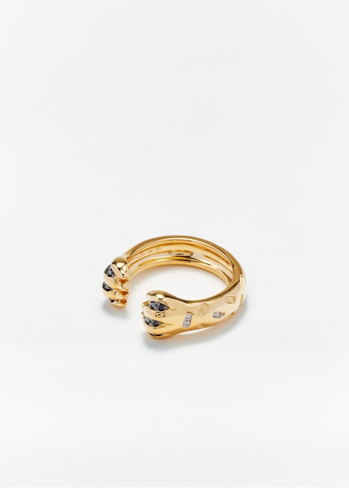 Yvonne Léon Bague "papatte" Or Jaune