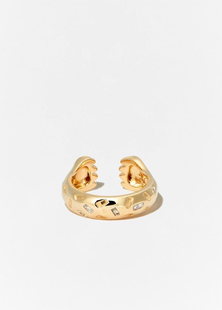 Yvonne Léon Bague "papatte" Or Jaune