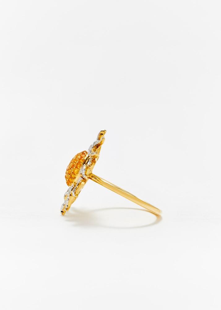 Yvonne Léon Bague Soleil Or Jaune