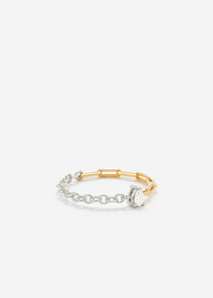 Yvonne Léon Bague Solitaire Diamant Poire Pm 2 Ors