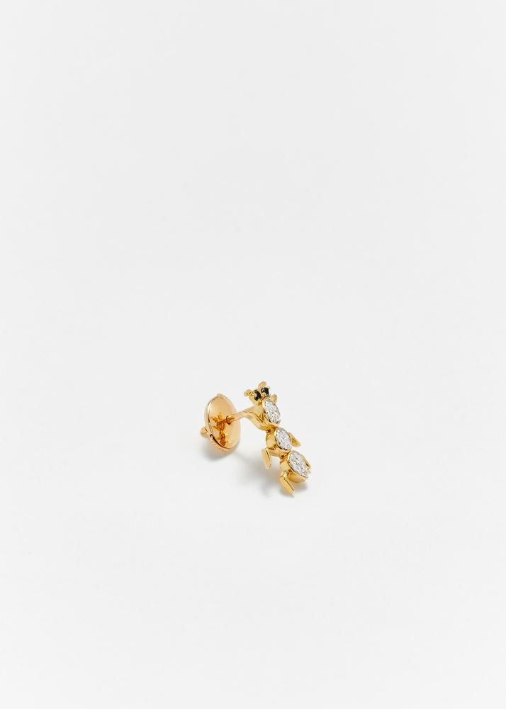 Yvonne Léon Boucle D'oreille Fourmi Or Jaune