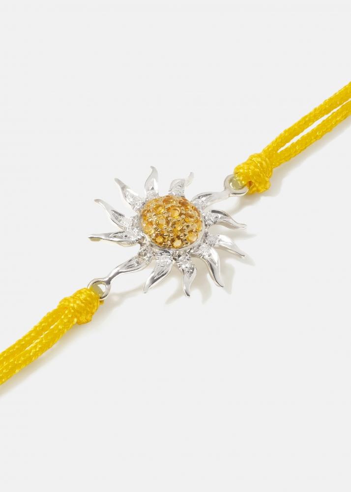 Yvonne Léon Bracelet Fil Soleil Jaune 2 Ors