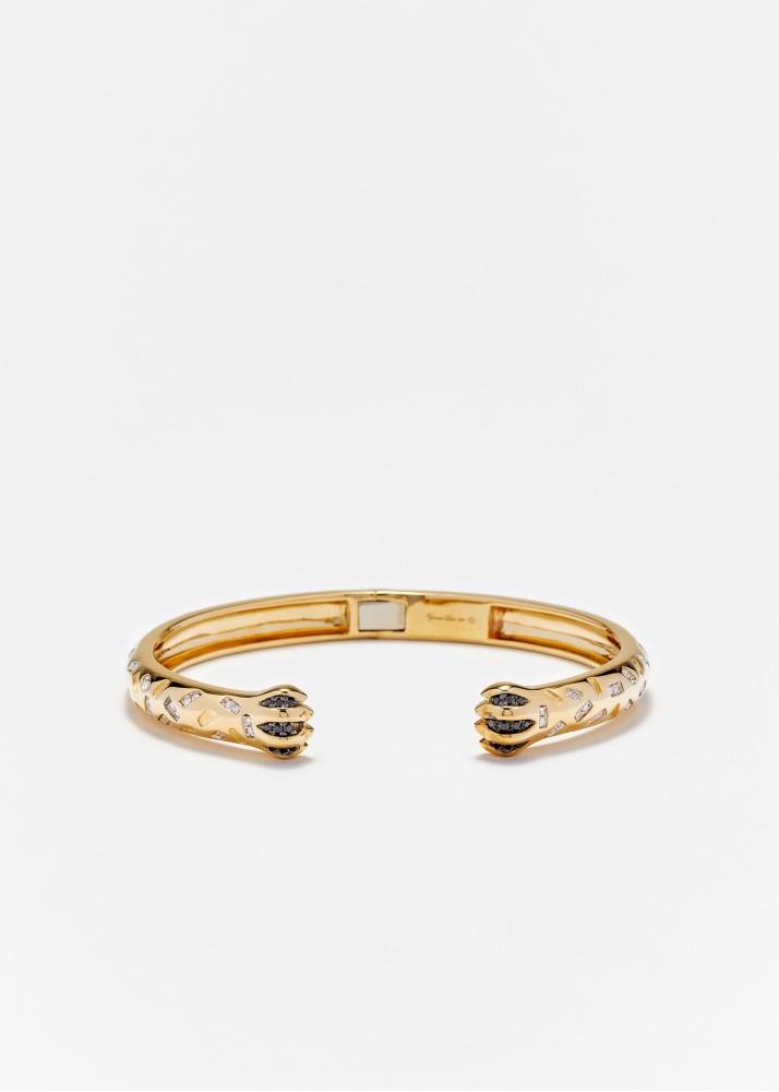 yvonne léon bracelet jonc "papatte" or jaune