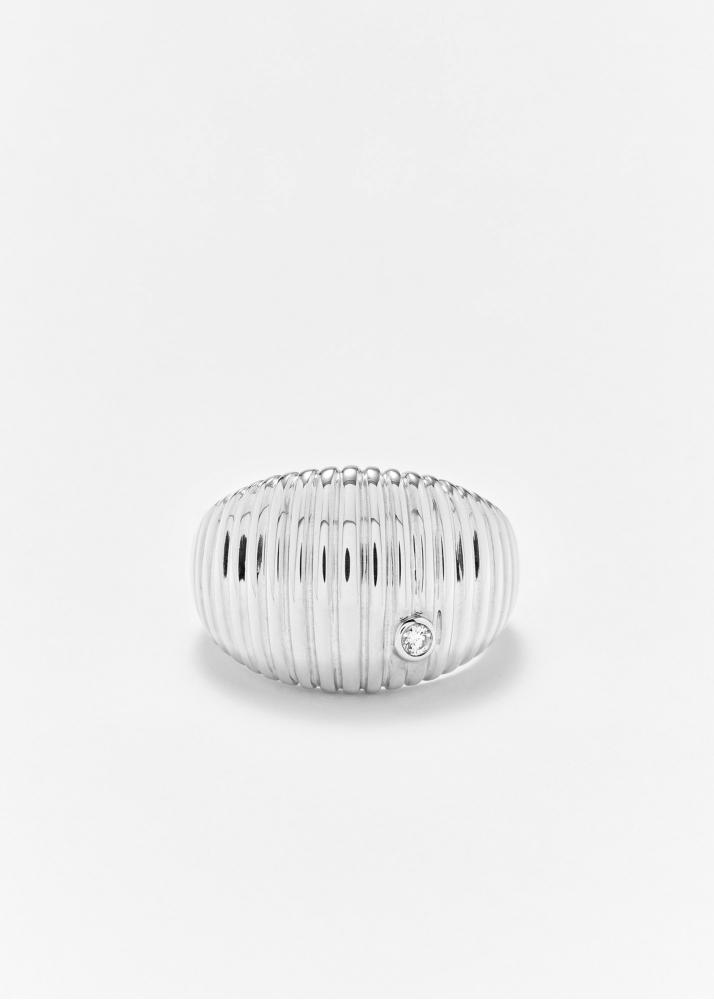 yvonne léon chevalière berlingot or blanc