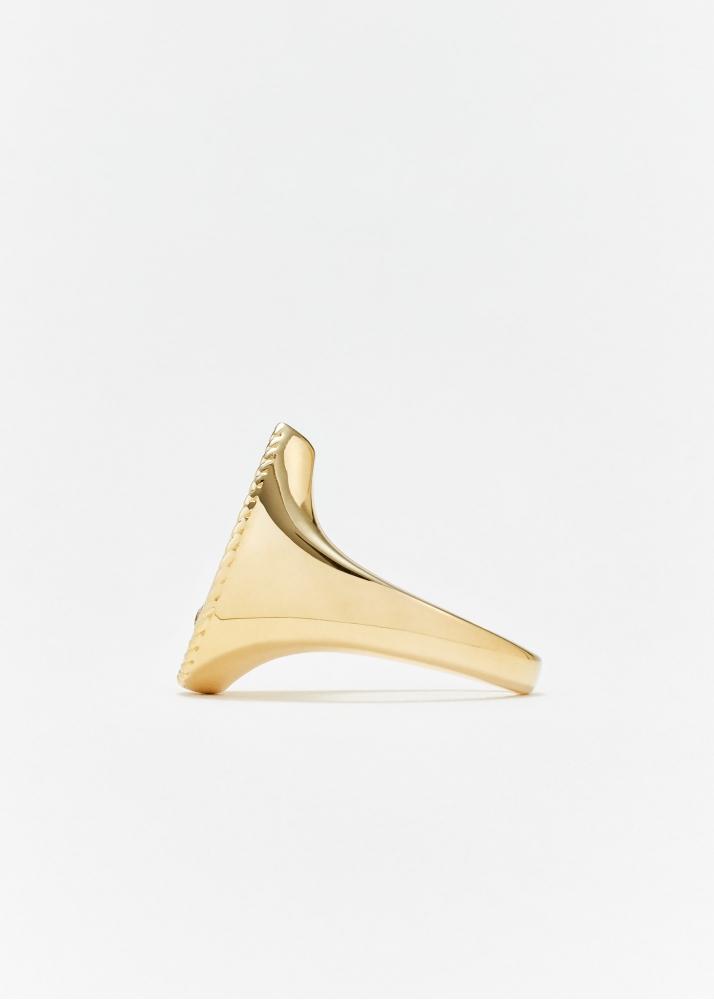 Yvonne Léon Chevalière Poire Gold Or Jaune