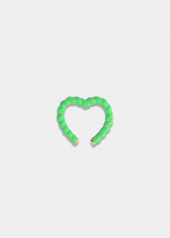 yvonne léon clip coeur néon vert or jaune