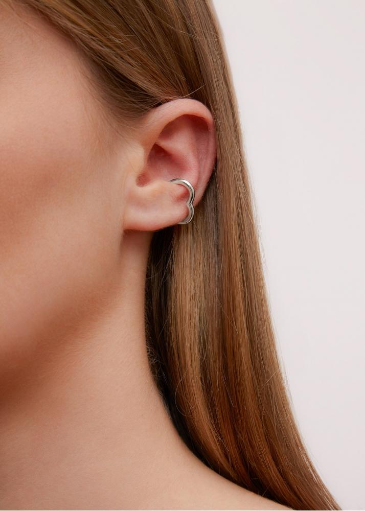 Yvonne Léon Clip Coeur Or Blanc