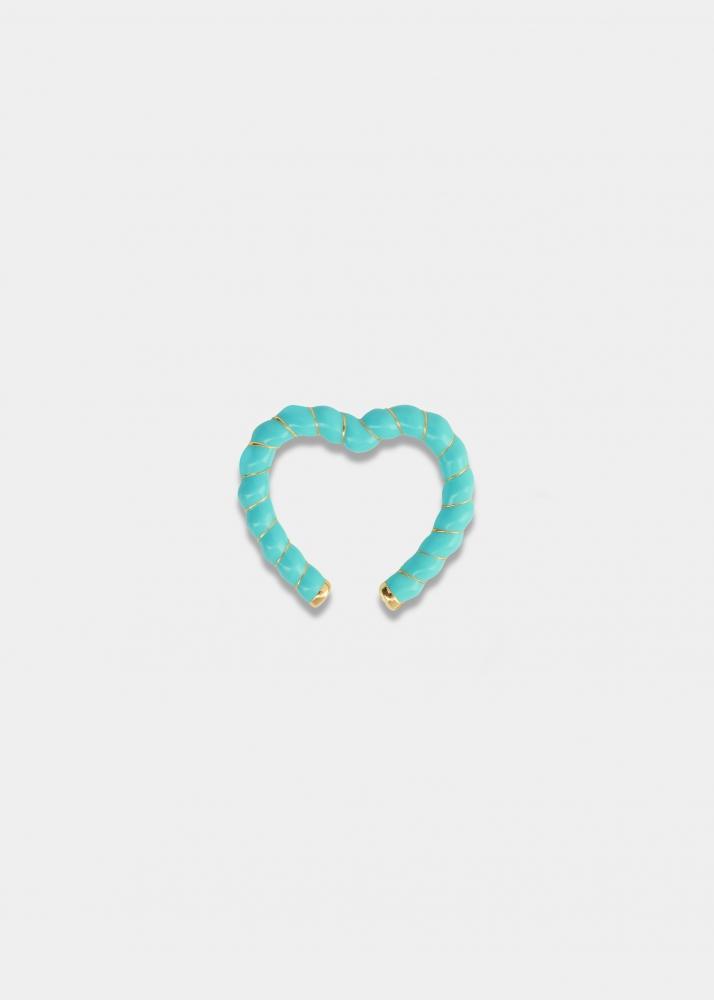 yvonne léon clip coeur turquoise or jaune