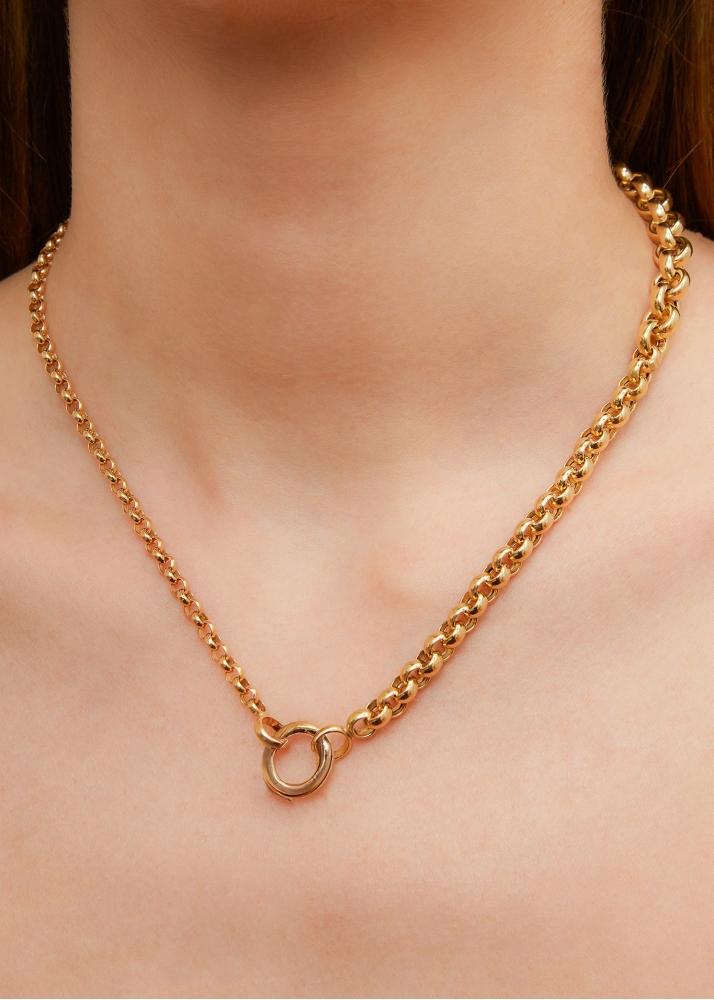 Yvonne Léon Collier Jaseron Or Jaune