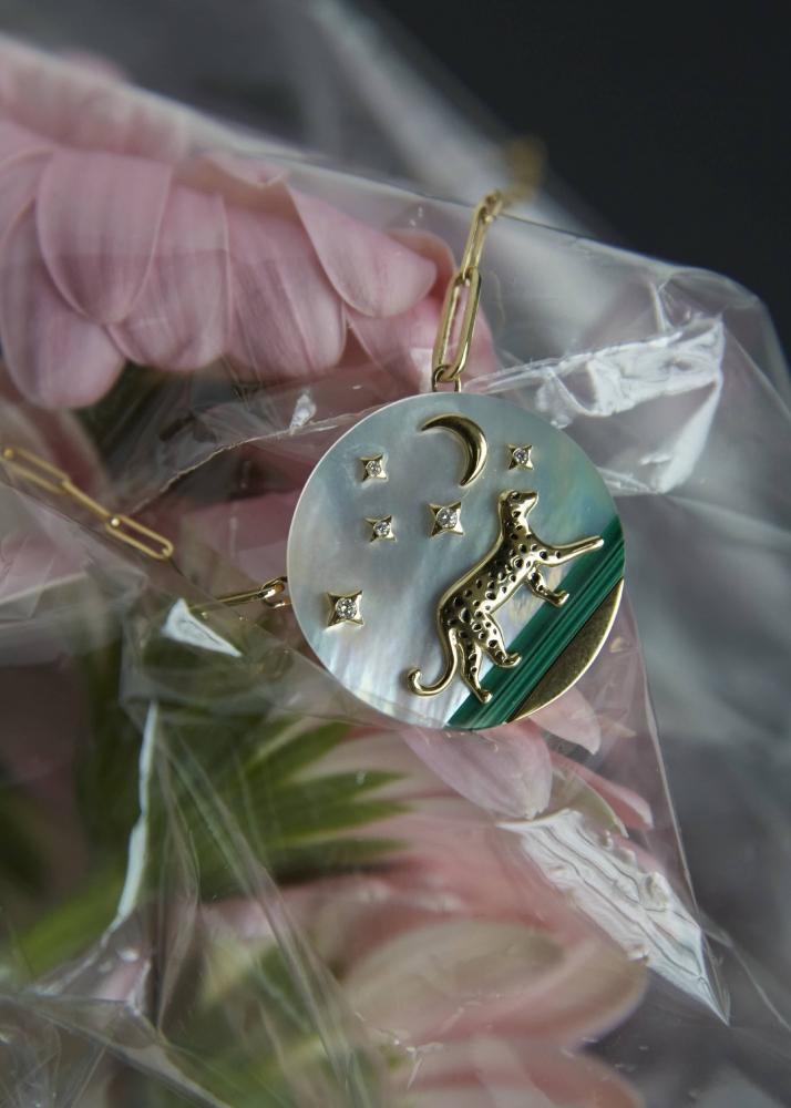 Yvonne Léon Collier " Rêves étoilés " Or Jaune