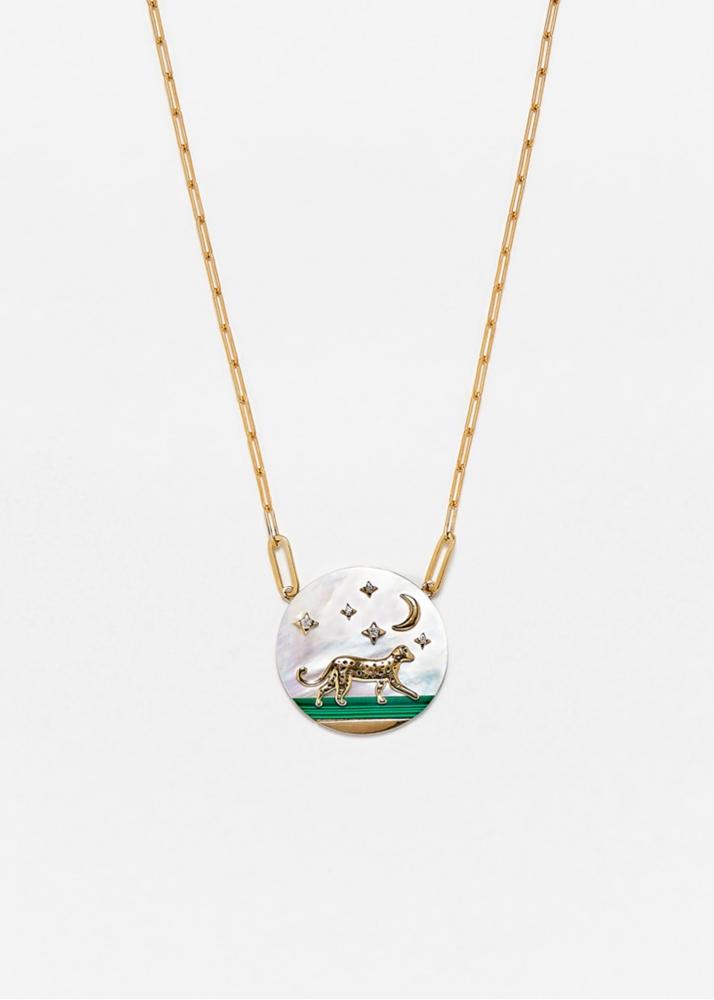 yvonne léon collier " rêves étoilés " or jaune