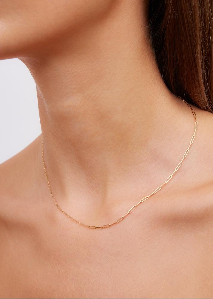 Yvonne Léon Collier Solitaire Nu Pm Or Jaune