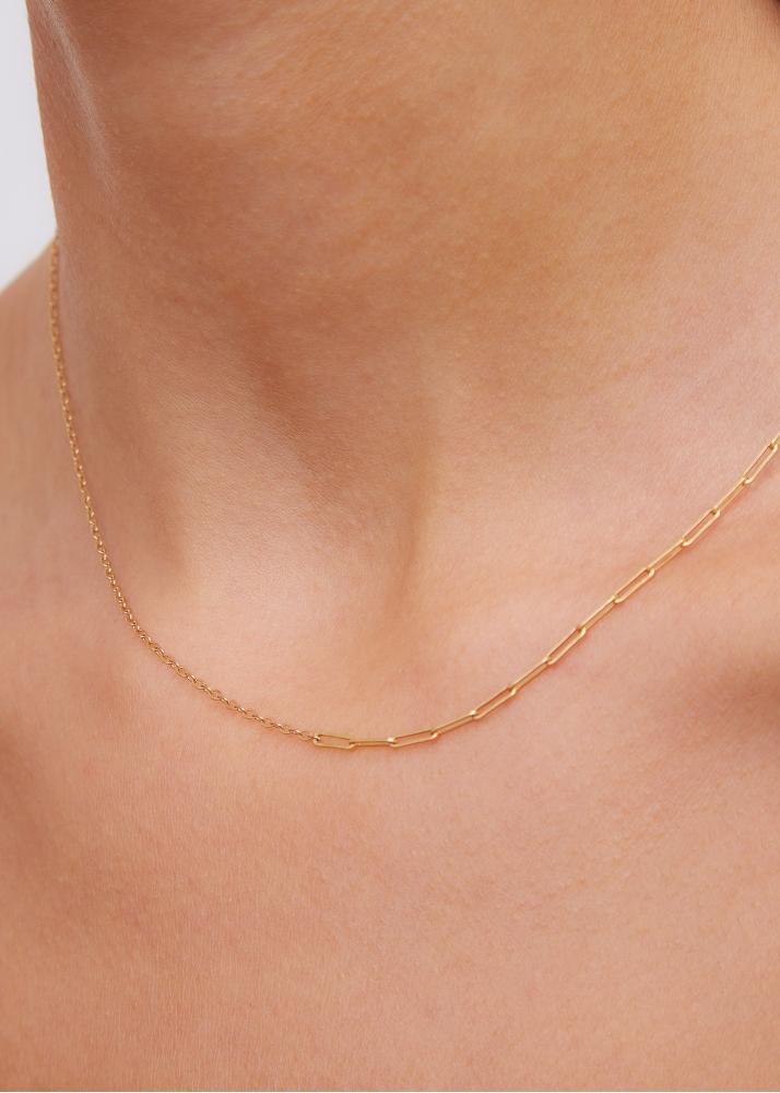 Yvonne Léon Collier Solitaire Nu Pm Or Jaune